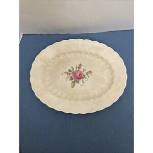 Copeland Spode's Jewel Spode's Billingsley Rose 13.5" Oval Dish (Platter)